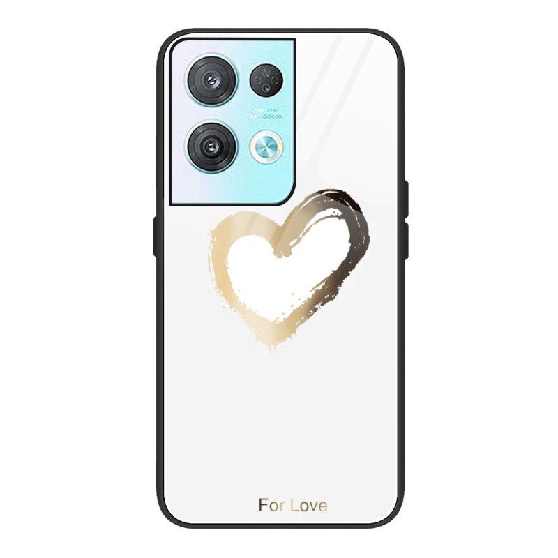 Θήκη Oppo Reno 8 Tempered Glass Heart